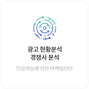 광고 현황분석, 경쟁사분석, 인공지능에 의한 마케팅진단