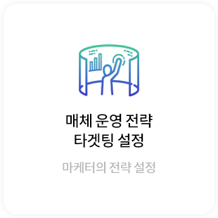 매체 운영 전략, 타겟팅 설정, 마케터의 전략설정